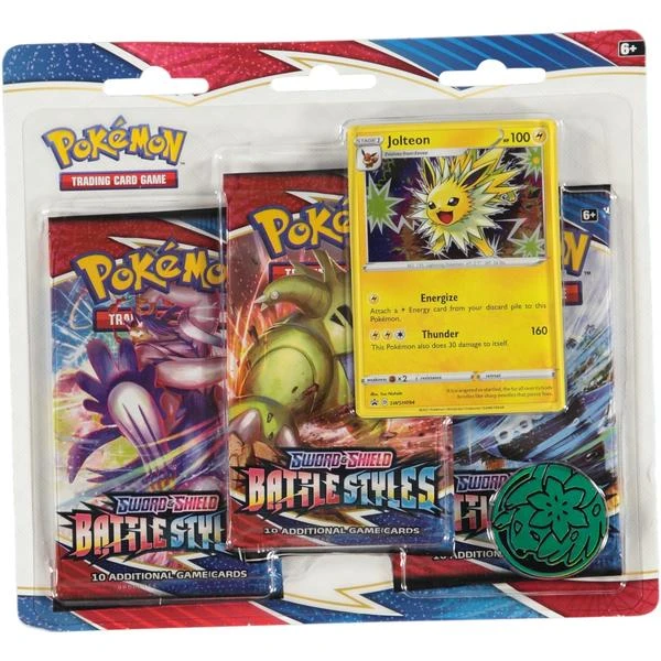 Pokemon Tcg Sword Shield Battle Styles Triple Booster Blister Pack Jolteon 1 Pokemon Tcg Sword Shield Battle Styles Triple Booster Blister Pack Jolteon