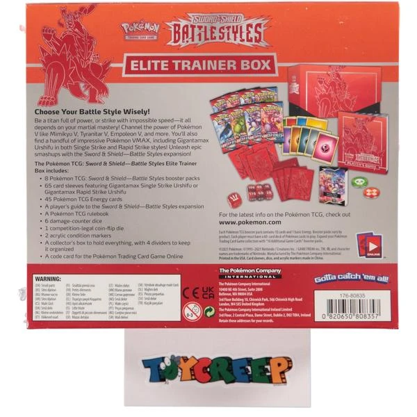 Pokemon Tcg Sword Shield Battle Styles Elite Trainer Box Red 2 Pokemon Tcg Sword Shield Battle Styles Elite Trainer Box Red