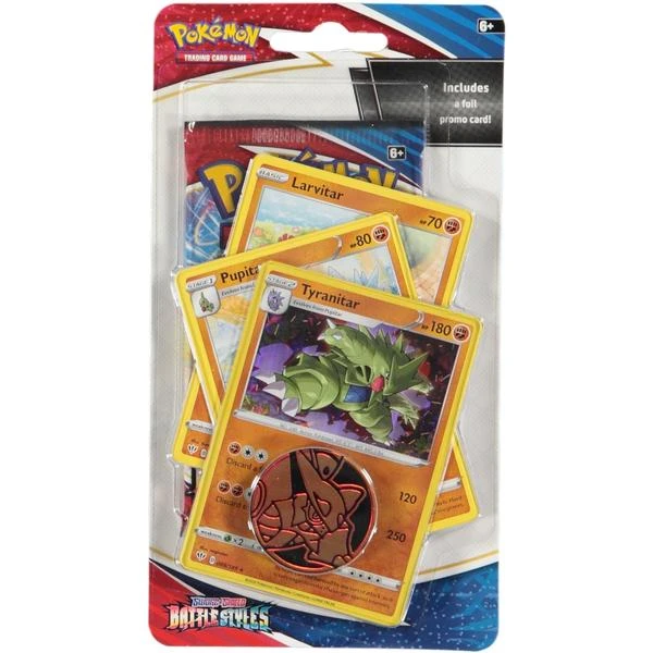 Pokemon Tcg Sword Shield Battle Styles Premium Checklane Booster Blister Pack Tyranitar 1 Pokemon Tcg Sword Shield Battle Styles Premium Checklane Booster Blister Pack Tyranitar