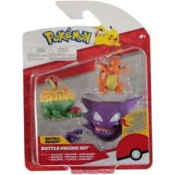 Pokemon Battle Figure 3 Pack Appletun Haunter Charmander