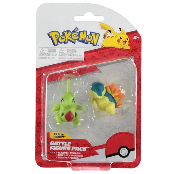 Pokemon Battle 2" Figure Pack - Larvitar & Cyndaquil 1 Pokemon Battle 2" Figure Pack - Larvitar & Cyndaquil