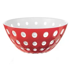 Guzzini Red and White Acrylic Le Murrine Bowl