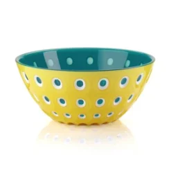 Guzzini Le Murrine 25 cm Salad Bowl Teal And Yellow