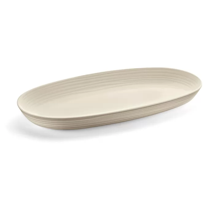 Guzzini Recycled Plastic Serving Tray Tierra in Clay 1 Guzzini Recycled Plastic Serving Tray Tierra in Clay