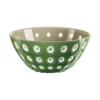Guzzini 25cm Sand White and Moss Green Acrylic Le Murrine Bowl