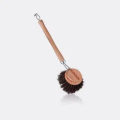 Humdakin Round Wood, Metal and Horse Hair Dish Brush