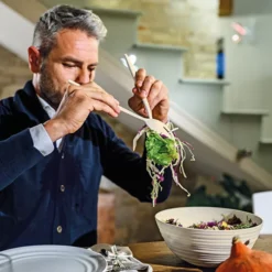 Guzzini Recycled Plastic Tierra Salad Servers in Clay